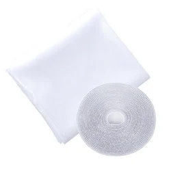 Self-Adhesive Insect Shield Window Net Curtains - S-1.3x1.5m (White)