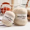 Wool knitted scarf thread hand knitted DIY wool knitted hat shawl hook doll wool 5