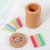 Children's Wooden Magnetic Color Stick Classification Box Teaching Aid Color Cognition Matching Game Educational Toys For Kids 3