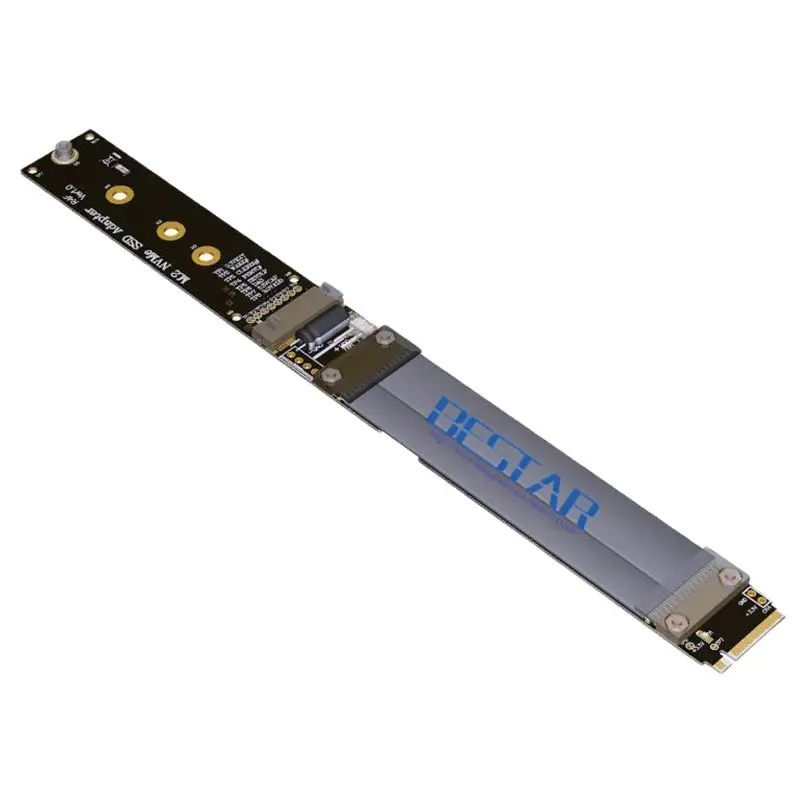 

Gen3.0 32G/bps M.2 2230 2242 2260 2280 NGFF NVMe Key M SSD Riser adapter Card Extender Cable 10cm 20cm 30cm 60cm 80cm