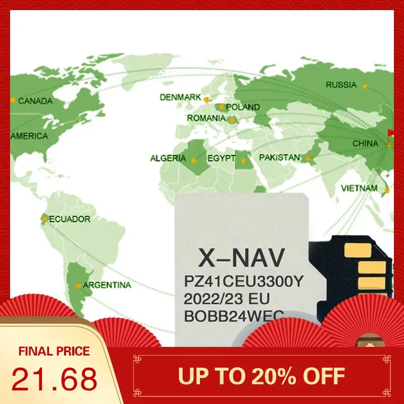 Sat Nav 8Gb Tf Card Map Eu Ru Uk Navigazione Gps 2023 Aggiornamento Per Toyota Aygo Accessori Per Auto X-Nav Pz41C-Eu330-0Y