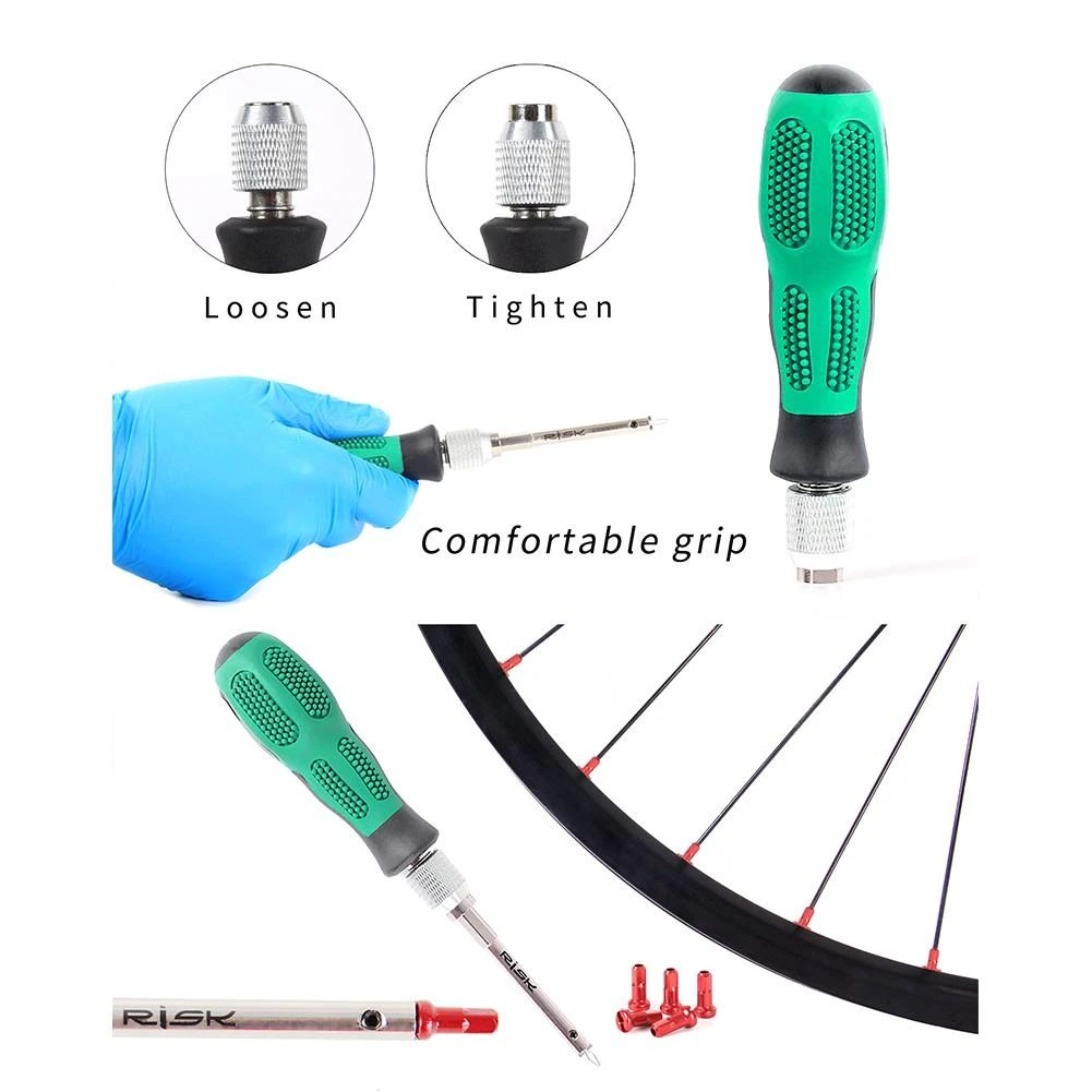 Bike Spoke Nipple Insertion Tool Screwdriver Bicycle Spoke cap Removal