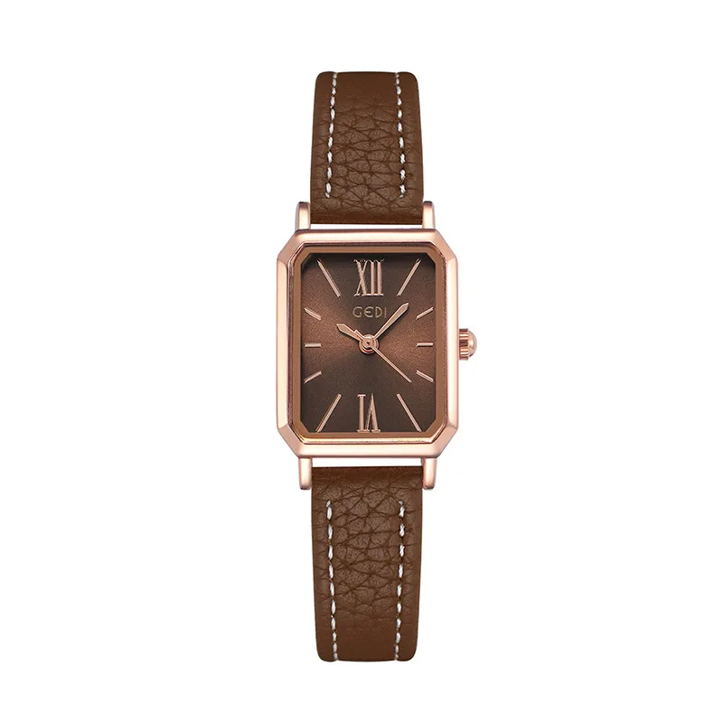 Free shippings Fashion Simplicity Square belt Watch For women's girl student Chain watch strap watch Women's accessories