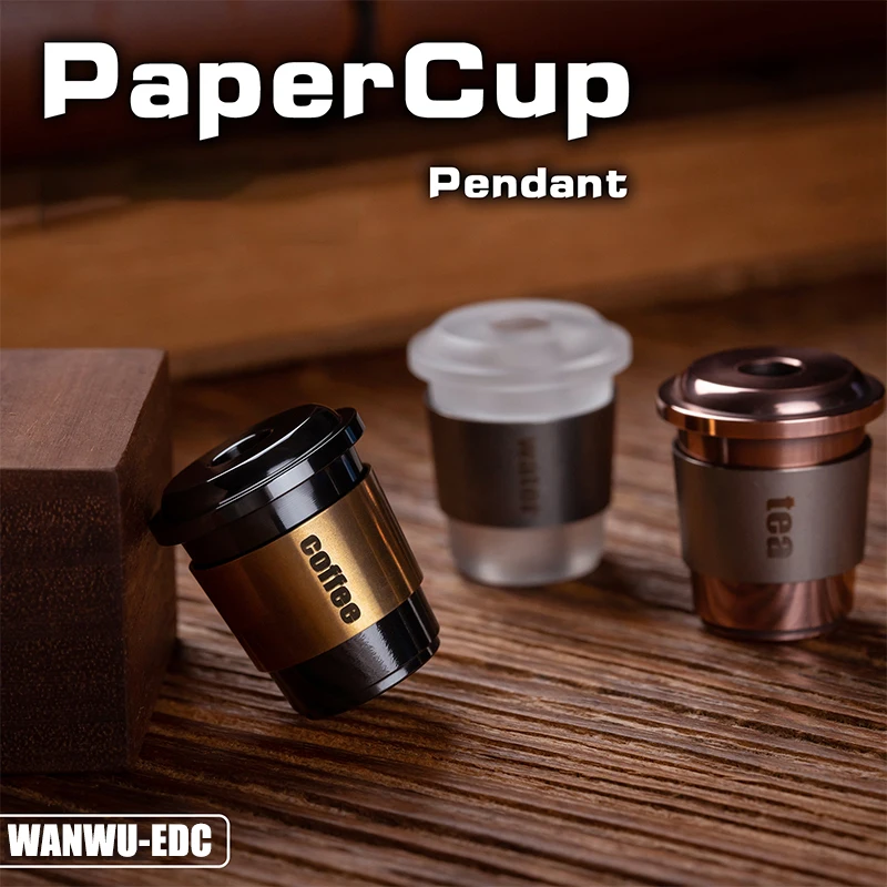 WANWU EDC Original Paper Cup Spinner Pendant Tea Coffee Cup