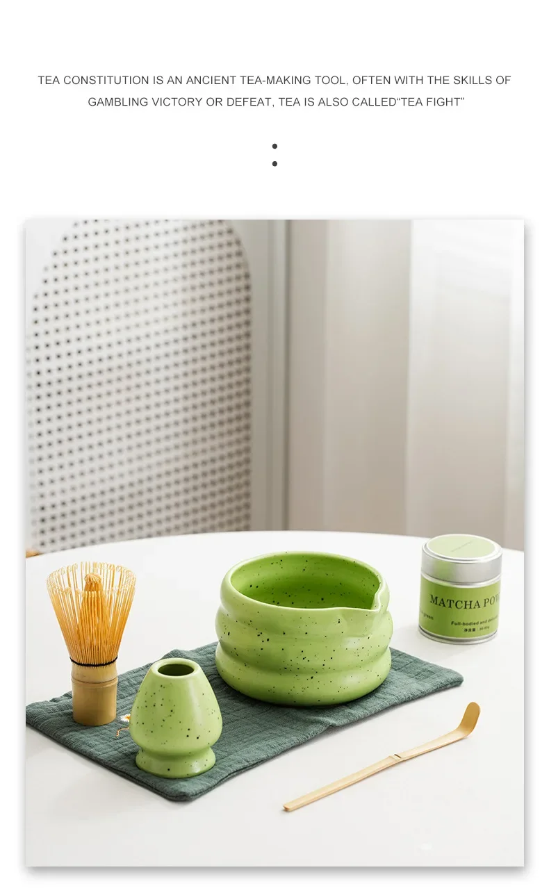 Description Picture 3 of item6pcs Matcha Green Tea Whisk Teaware Japanese Ceremony Bamboo Chasen Tea Tool Tea Brush Exquisite Matcha Kit for Teaset