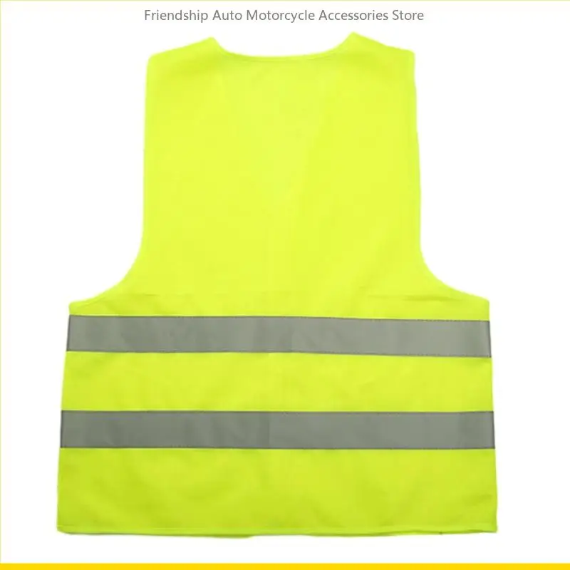SZCH High Visibility Vest Drivers Workers Safety Vest Yellow Universal Mesh for Women Men Unisex Surveyor Crossing Guard