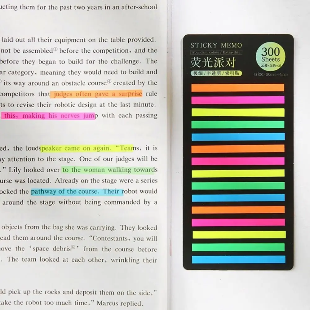 Stationery Sticky Notes for DIY Decoration and Office Bookmarking