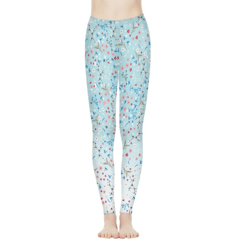 

Cumagical Custom Made Yoga Pants Wholesale Hot Women Leggings Flower Tights Yoga Leggings Sexy Blue Leggings For Ladies 2023
