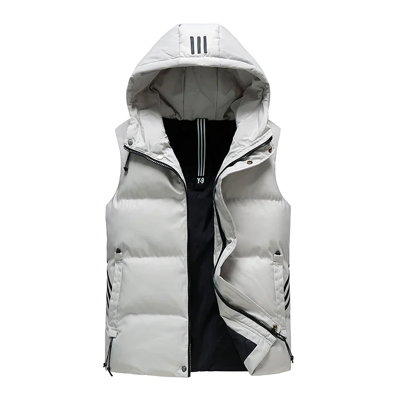 Winter Fashionable Casual Hooded Down Vest Versatile Comfortable Breathable Casual and Warm Down Vest