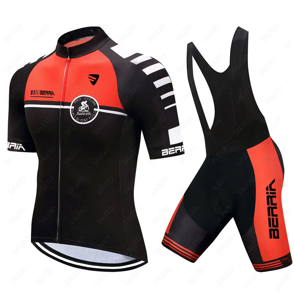 BERRIA Cycling Jersey Set Man Summer Ropa Ciclismo Road Bike Shirts Suit Breathable Bicycle Bib Shorts MTB Wear Maillot Culotte 4