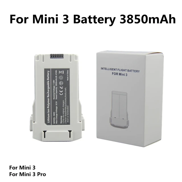 For Mini 3 Battery Plus 3850mAh Flight Time 51 Minutes Compatible Mini 3/Mini  3 Pro Drone Intelligent Flight Accessories New - AliExpress