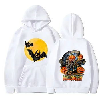 2025 عيد الميلاد الهيب هوب الرعب الاتجاه المطبوعة هوديي جودة عالية عارضة فضفاضة مريحة البلوز 2