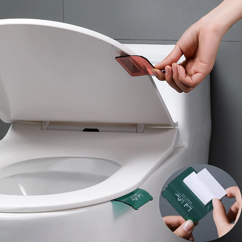 Portable Nordic Transparent Toilet Seat Lifter Device Avoid Touching Lid Handle WC Accessories toilet seat accessories