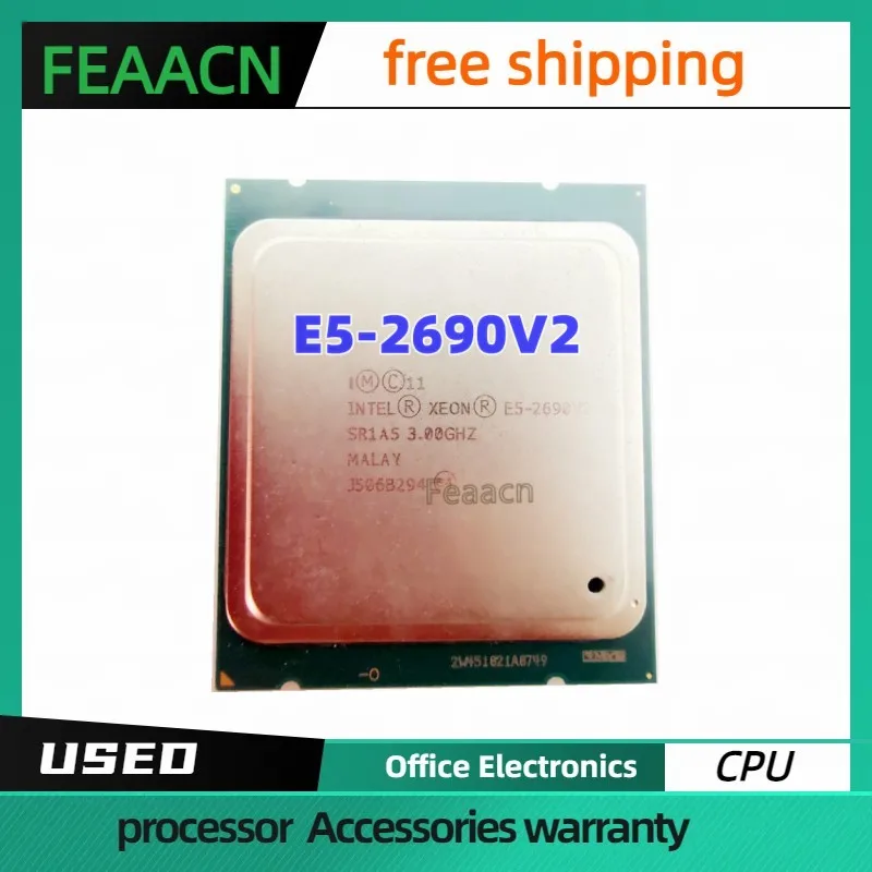 

E5 2690 V2 Processador Xeon e5 2690V2 CPU 3GHz LGA2011 25MB Dez Núcleos de processador de Servidor E5-2690V2
