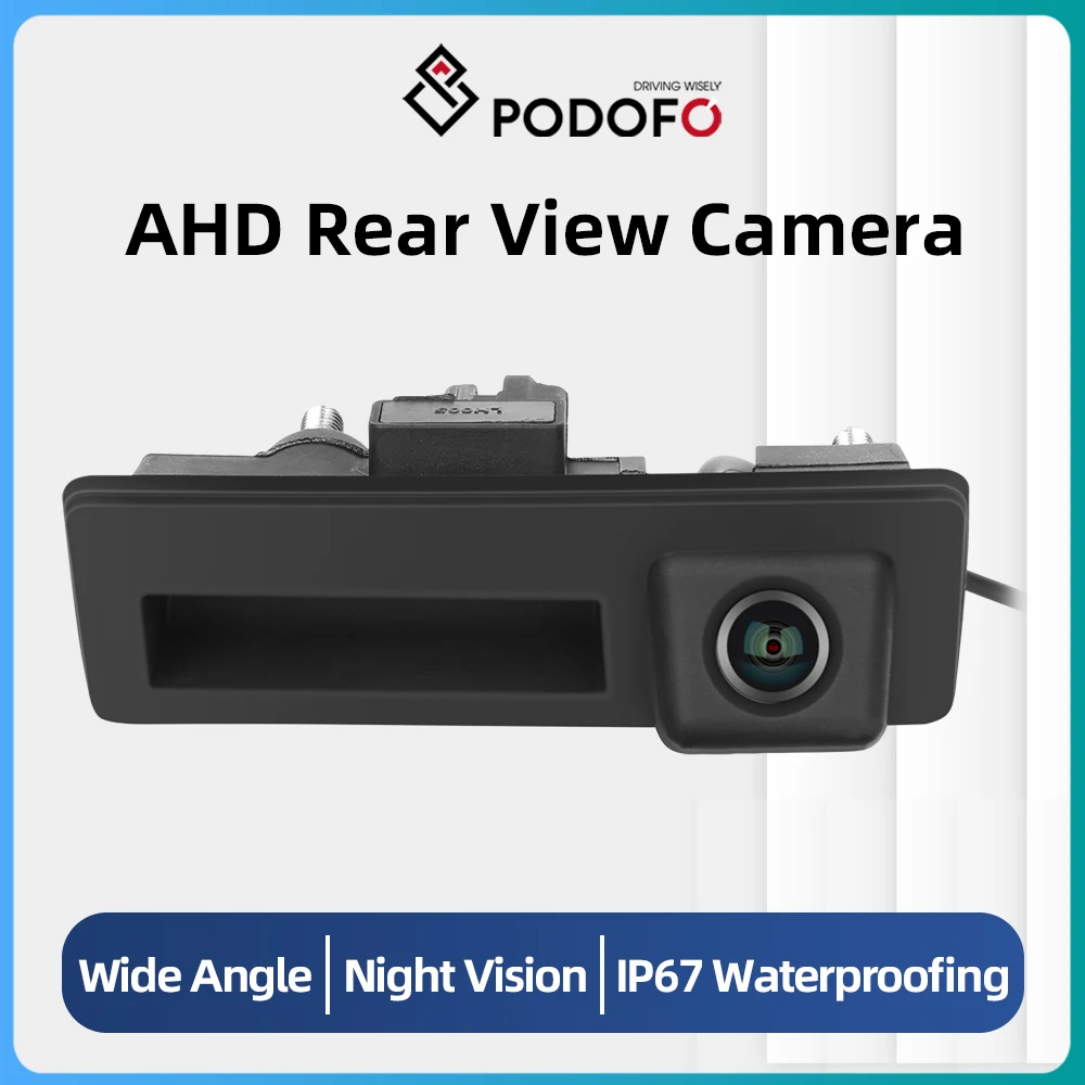 Podofo AHD 후방 카메라, 폭스바겐 아우디 제타용, IP67 야간 투시경 주차 보조 카메라