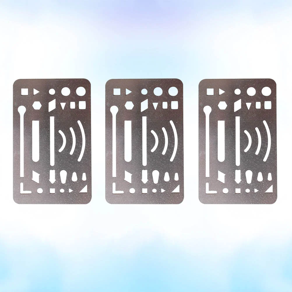 Рисунок 5 - 3 шаблона стирания творческая нержавеющая