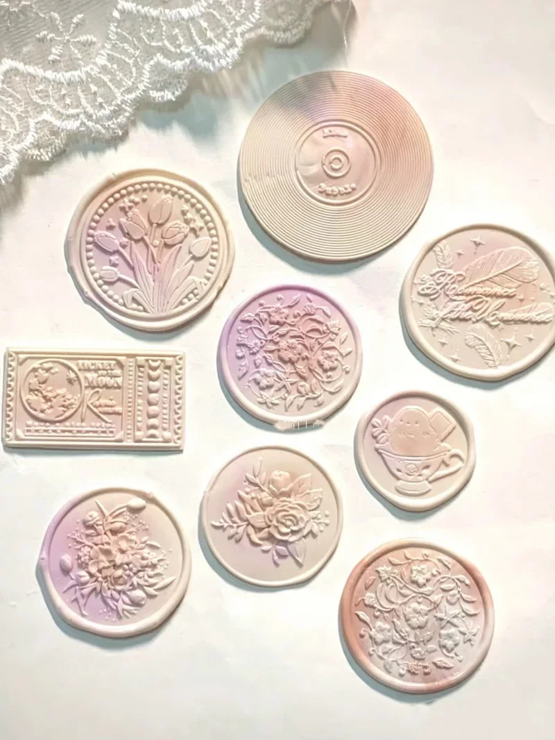 Fire seal seal head Sparse rain LOVE player Moon Mind fine carved copper head Blair DIY wedding invitation envelope