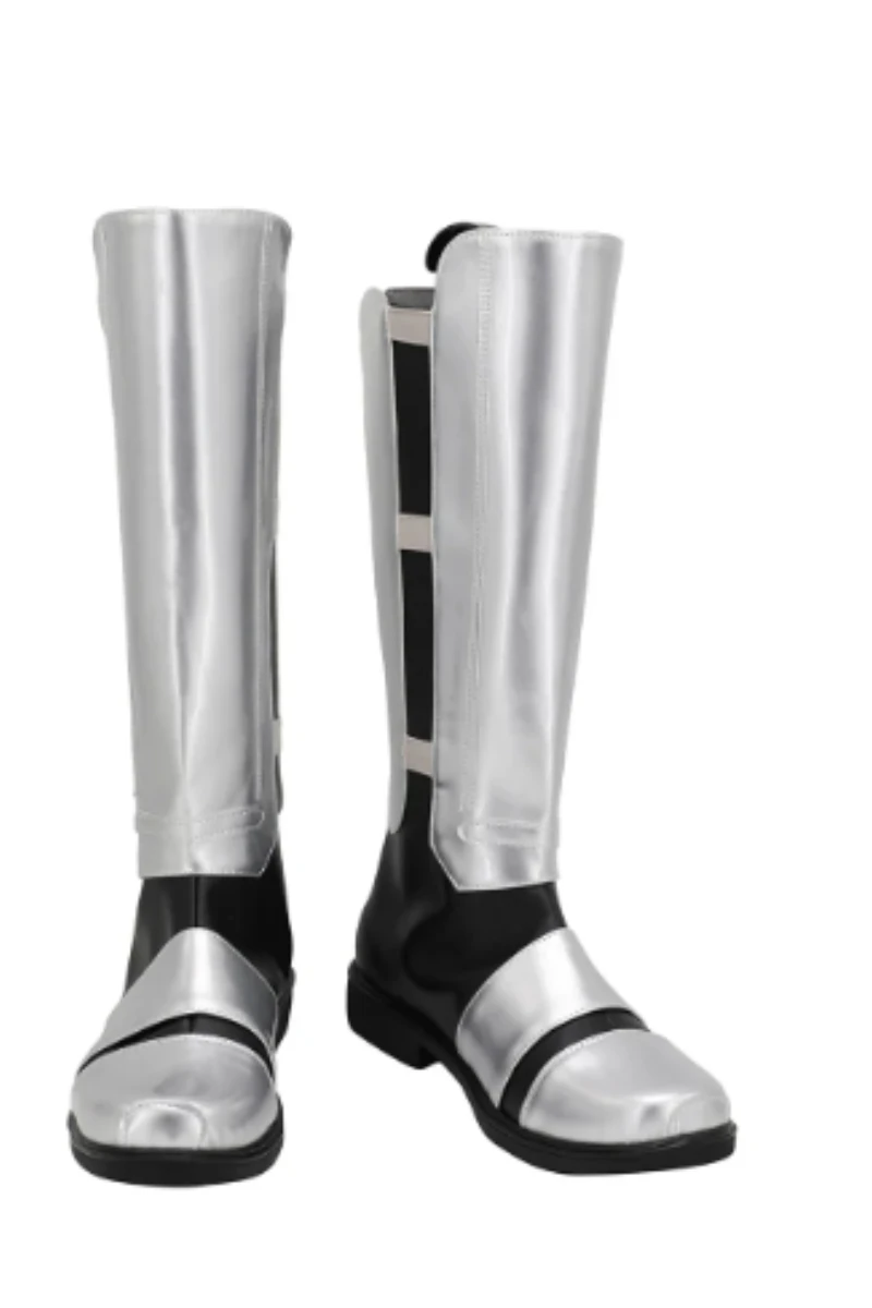 

Darth Revan Cosplay Boots Silver Shoes Custom Made for Unisex Any Size