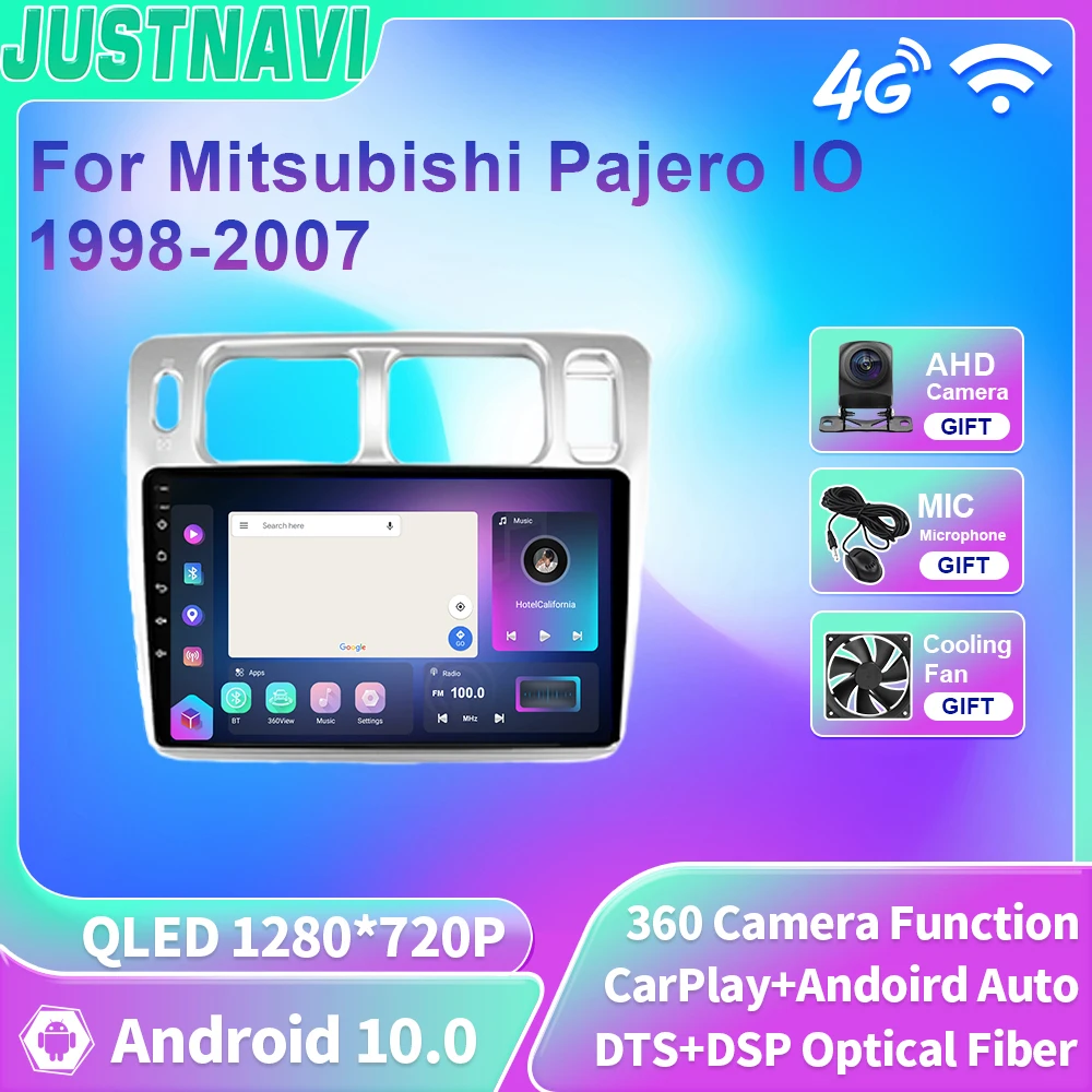 

JUSTNAVI QLED Car Radio For Mitsubishi Pajero IO 1998-2007 Android Multimedia Video Player GPS DSP Navigation Carplay 4G WIFI BT