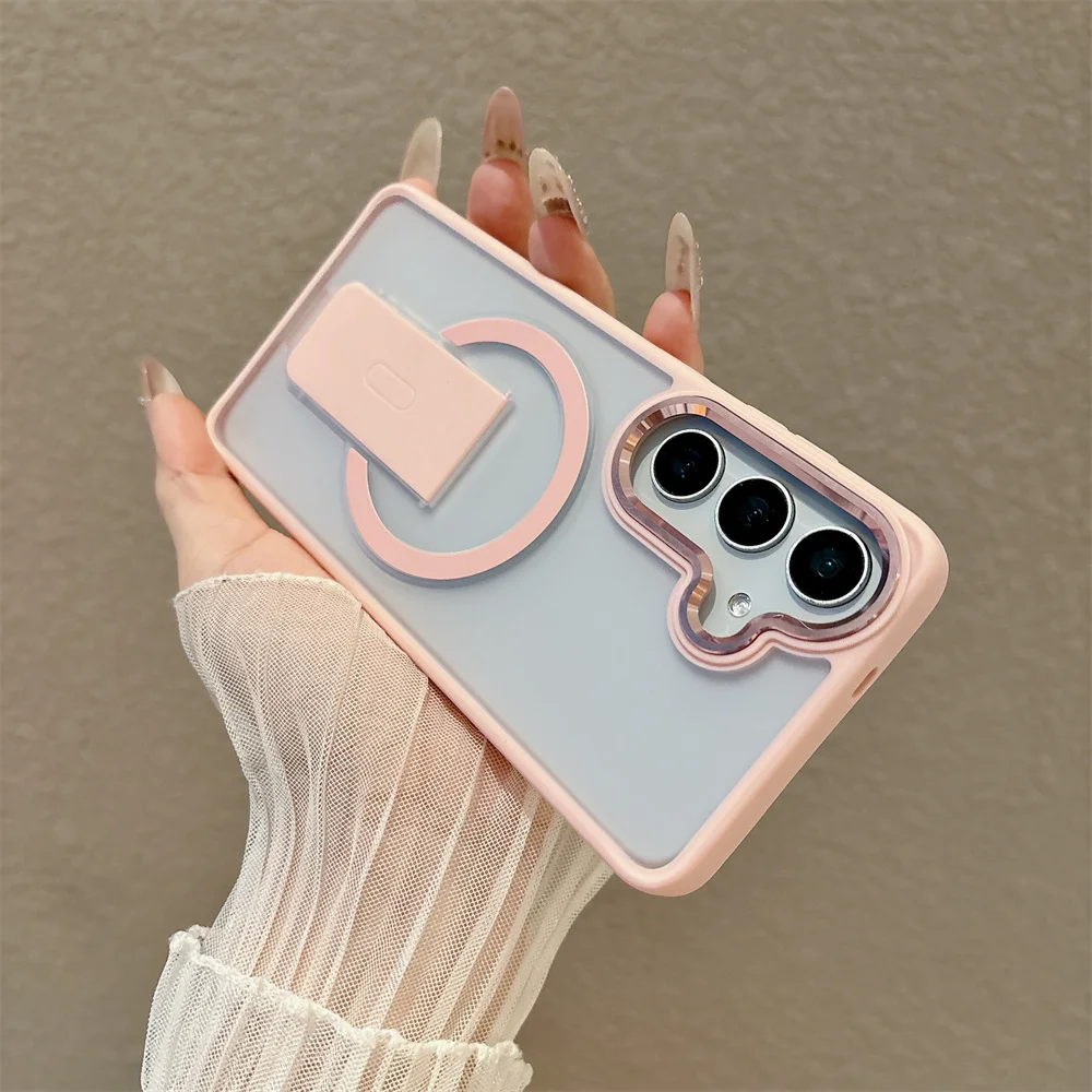 Armor Folding Magnetic Shockproof Matte Case - Durable Hard Cover