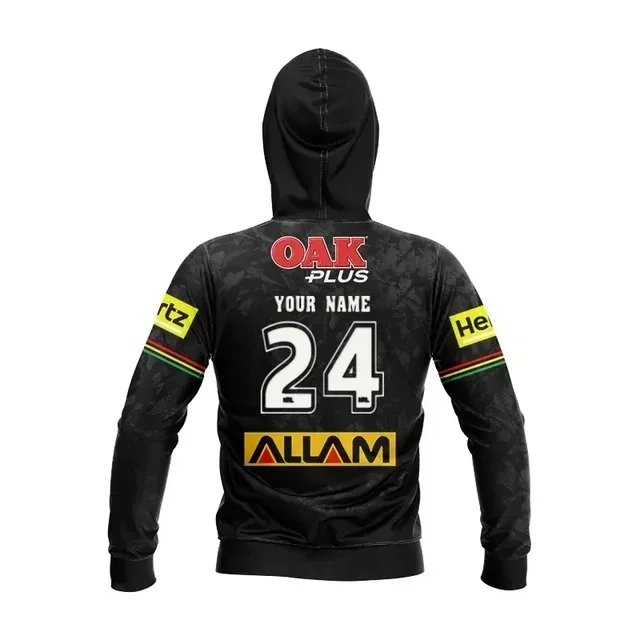 thumbnail image 1 of Sudadera con capucha y gorra para niños de Penrith Panthers 2024, personalizada, para local, visitante y entrenamiento, talla: 16-26 (nombre y número personalizados impresos), 1 of 5