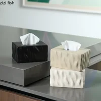 Modern Simplicity Ceramic Tissue Box Living Room Coffee Table Removable Tissue Box Desktop Napkin Paper Box Home Decoration 1