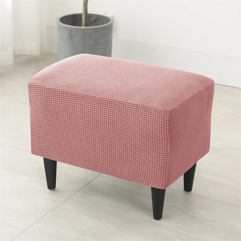 Polar Fleece Wing Chair Slipcover Set with Non-Slip Cushion and Ottoman Cover
