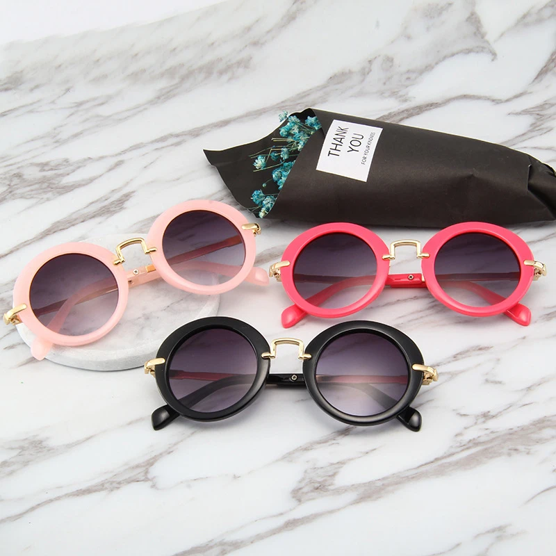 New Kids Sunglasses Children Round Cute Sunglasses Girls Boys Baby Sport Shades Glasses UV400 Outdoor Sun Protection Eyewear