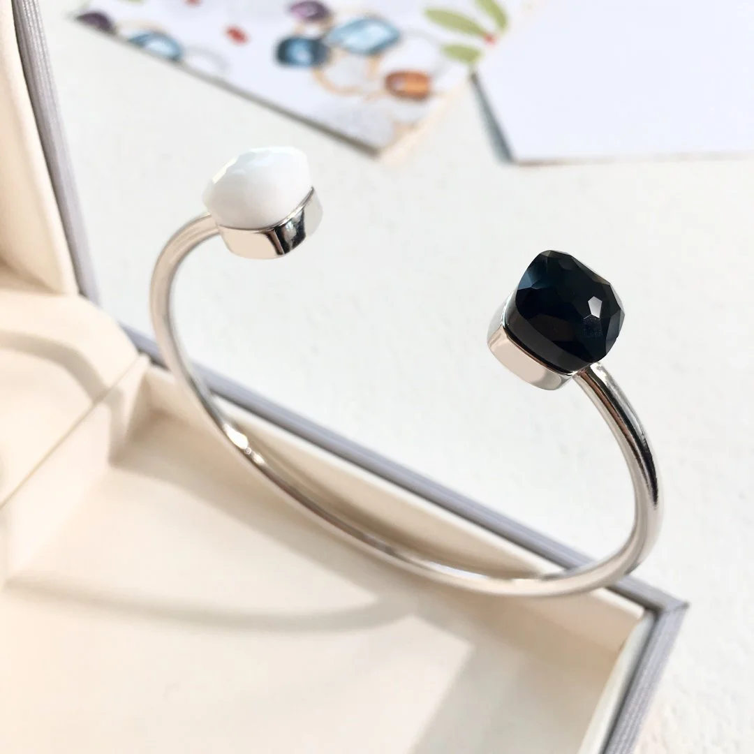 2022 Hot Trend Brand Two Open Bracelets Everyday Wear, Party, Birthday Golden Colored Gold Plated Brass