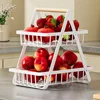 Metal Fruit Basket Fold Household Removable Fruit Baskets Large Capacity Simplicity Beautiful Antirust Kitchen Vegetable Basket 1