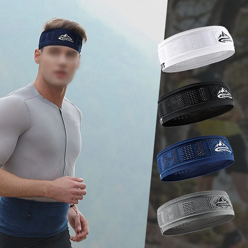 1pc Headband Sweatband Anti-Slip Sports Headband Stay Sweat-Free Outdoor Sport Hat Girth 40-60cm 48g Breathable Quick Drying