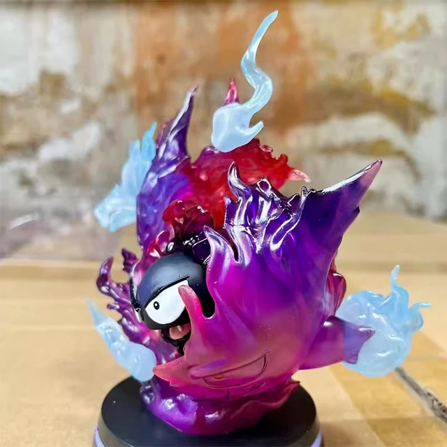 Original Colour Gengar Family with LED - Pokemon Resin Statue