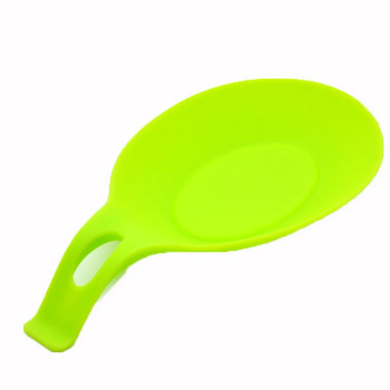 Silicone Insulation Spoon Shelf Heat Resistant Placemat Drink Glass Coaster Tray Spoon Pad Eat Mat Pot Holder Kitchen Tool
