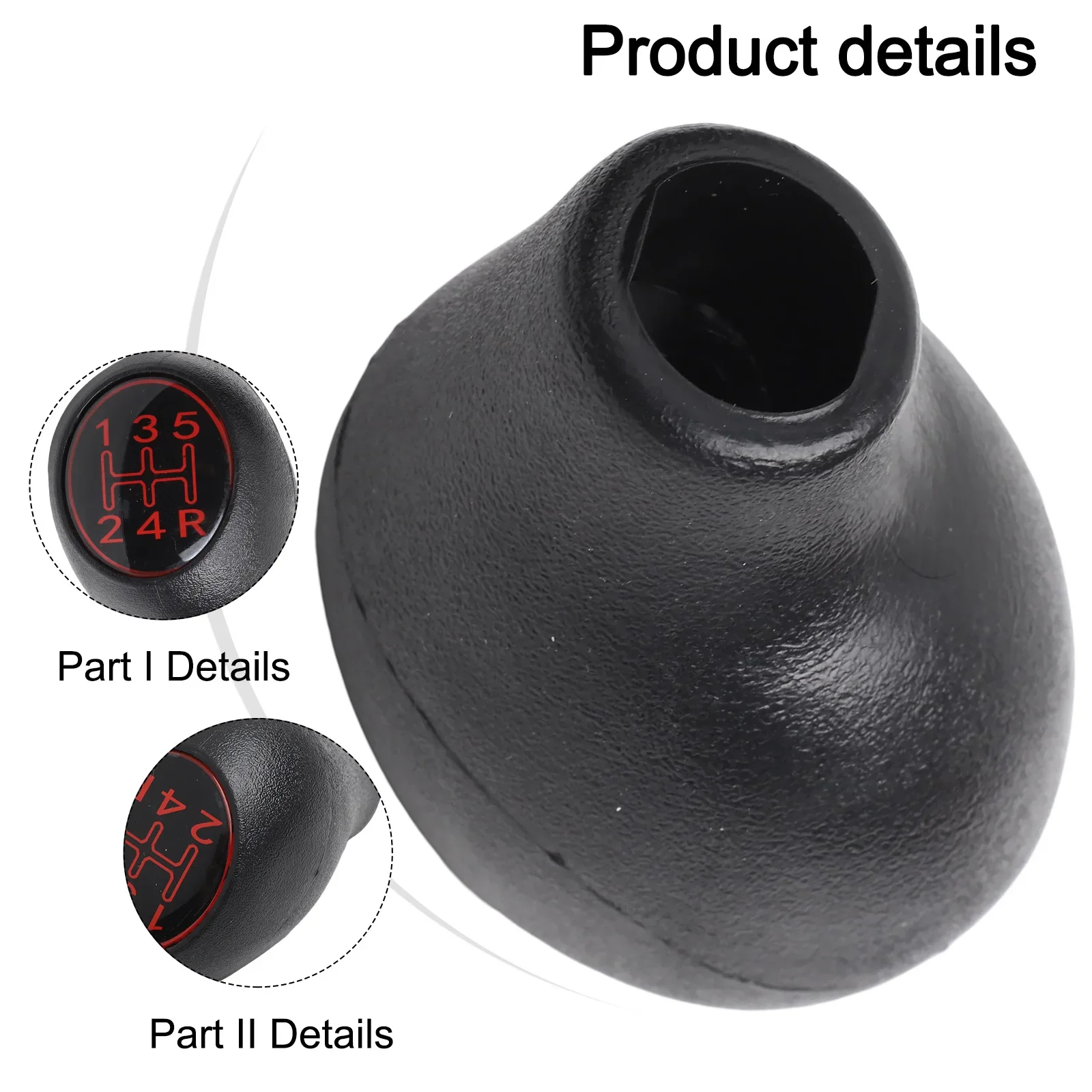 Plastic 5 Speed Manual Gear Shift Knob For 504 505 309 For 205 GTI CTI TD 1.6 1.9 Number 240367 Replacement Car Accessories