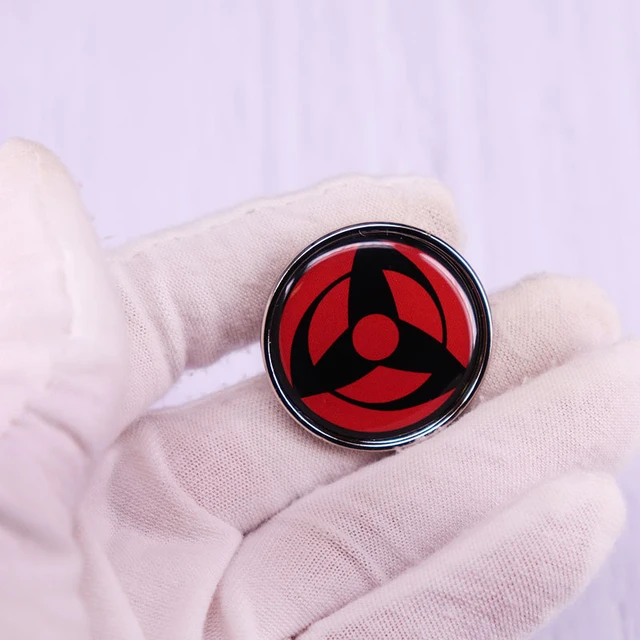 Comic Naruto esmalte pinos para mulheres, emblemas coletar, nuvens vermelhas,  Akatsuki, broche dos desenhos animados, mochila