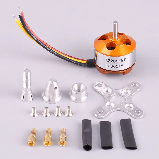 A2208 2208 Brushless Motor KV1100/1400/1800/2600 For RC