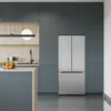 30-Inch and 18.5 cu. ft. Counter Depth French Refrigerator with Three Doors and Deep Freezer in Stainless-Steel, Silver 5