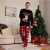 2024 New Year's Costumes Cartoon Elk Print Christmas Parent-child Matching Pajamas Set Boys Girls Sleepwear Xmas Family Look Pjs 4