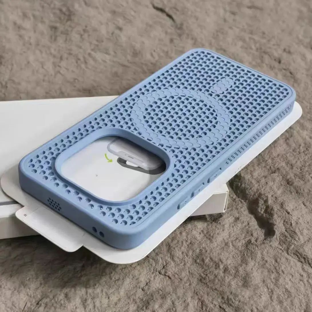 Breathable Honeycomb Heat Dissipation Magnetic Case with Wireless Charging Capability