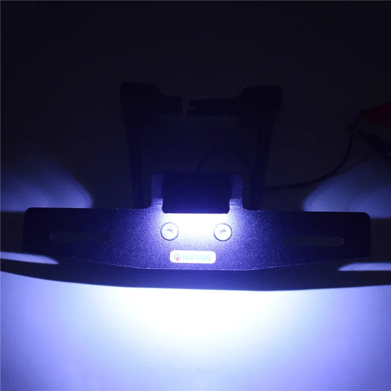 가와사키 Z650RS 2022 2023 2024용 오토바이 번호판 프레임 홀더 브래킷 리어 펜더 제거기 테일 티디 LED 라이트 포함