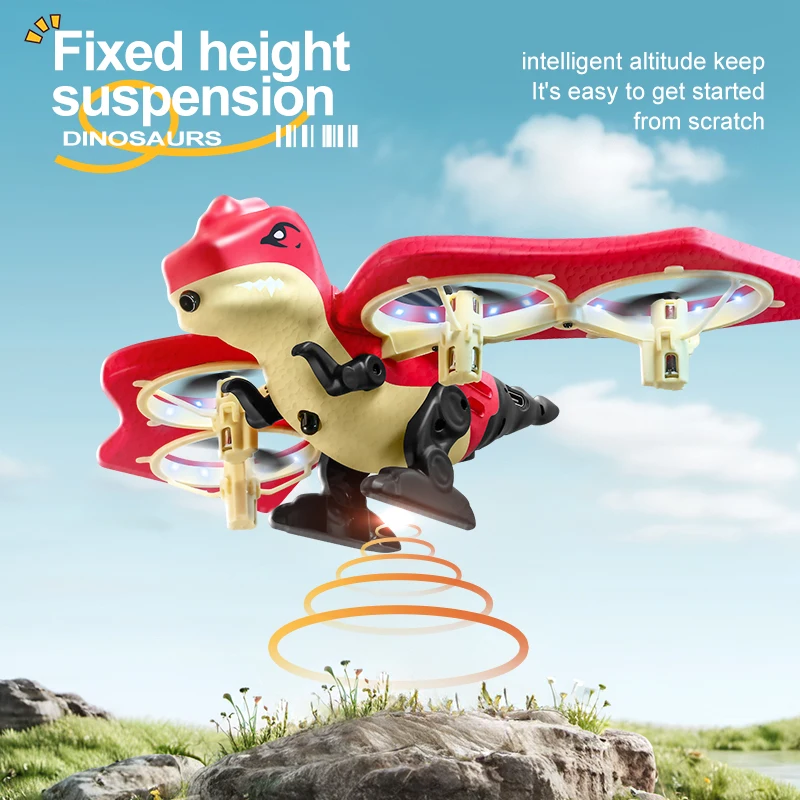 Drone Dinosaure 4DRC V48 - Mini Drone Enfant avec Détection de Gravité
