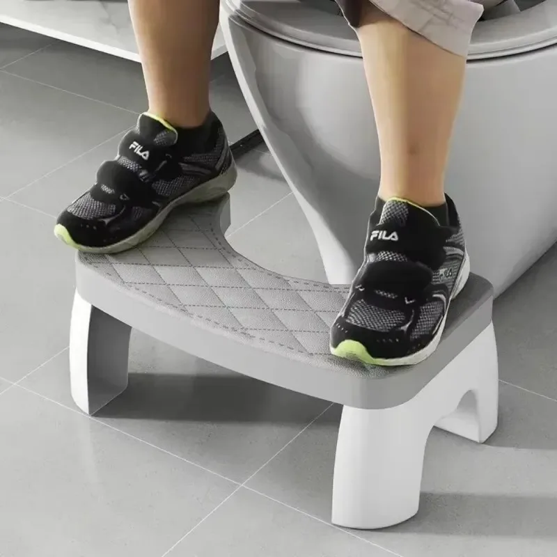 Portable Anti-Slip Toilet Foot Stool Squatty Potty Bathroom Accessory for Adults Children Pregnant Women and Elderly Home Use 4