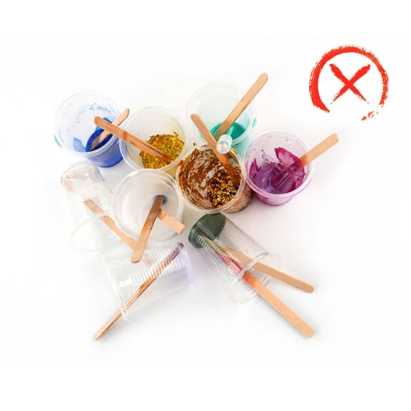 Silicone Stir Sticks for Mixing and Crafting with Resin and Paint