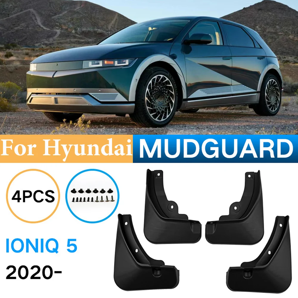 

Auto MudFlaps Black Splash Guards Mud Flaps Guards For Hyundai Ioniq 5 2020-2023 Front Rear Wheels Fender 4PCS