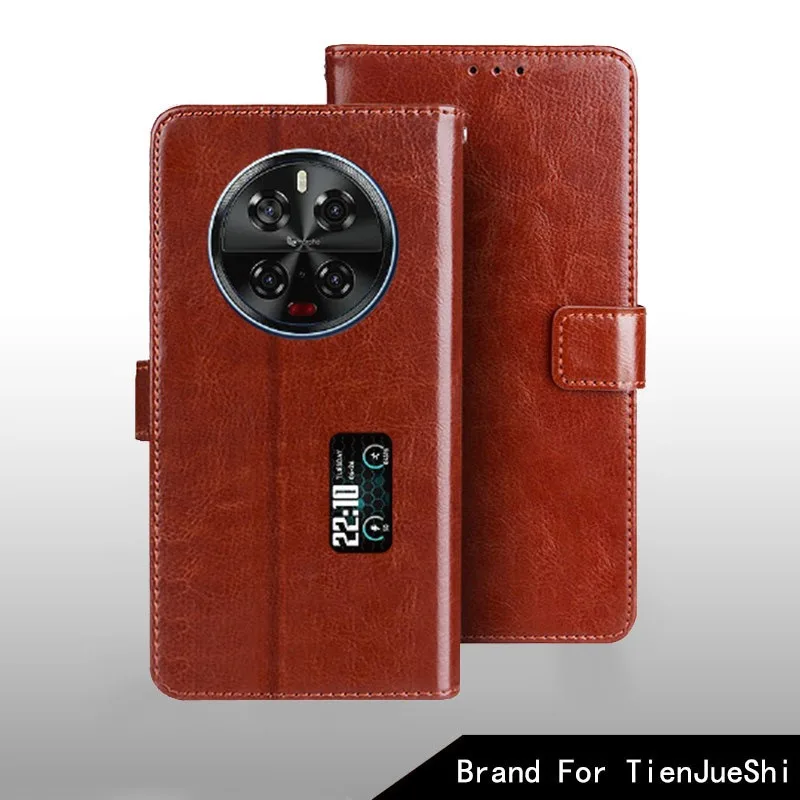 Leather Flip Case with Magnetic Stand and Card Slots - Executive Edition Phone Accessory