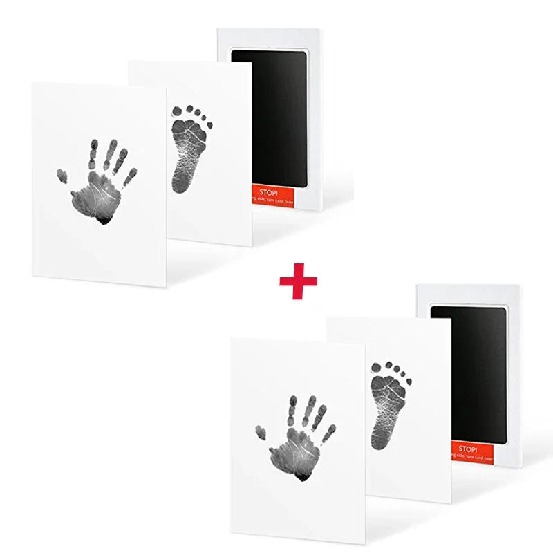 Non-Toxic Baby Inkless Handprint Footprint Kit No Touch Skin Ink