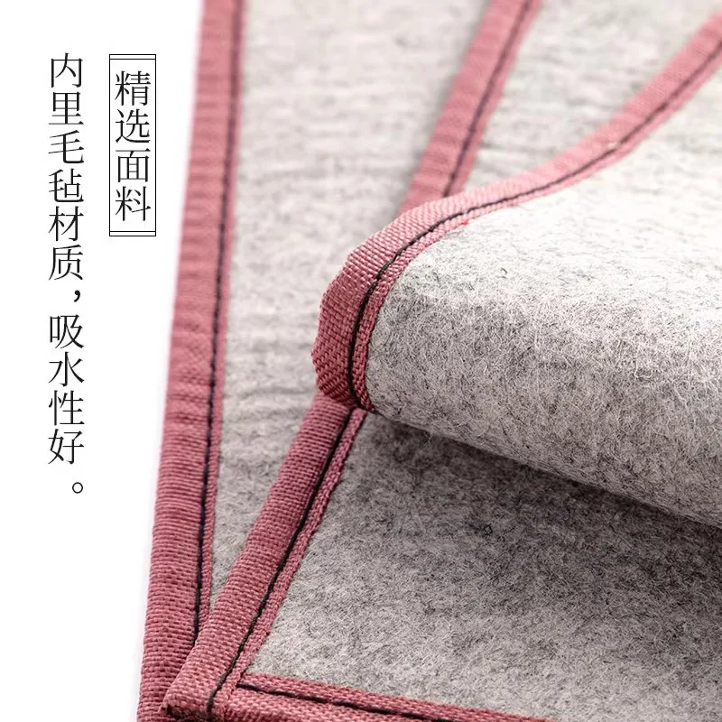 중국 스타일 펠트 브러시 롤 대나무 & 양모 서예 펜 홀더 여행 스토리지 전통 잉크 그림 아티스트 액세서리