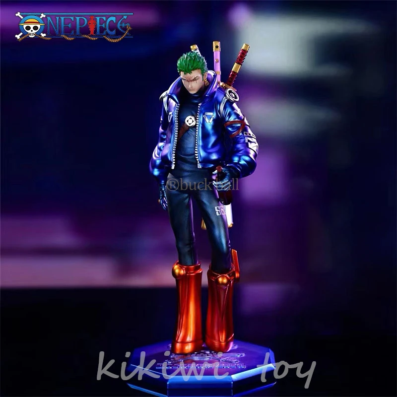 

26cm One Piece Anime Figure Roronoa Zoro Electroplated Color Action Figures Future Island Figurine Statue Collection Model Toys