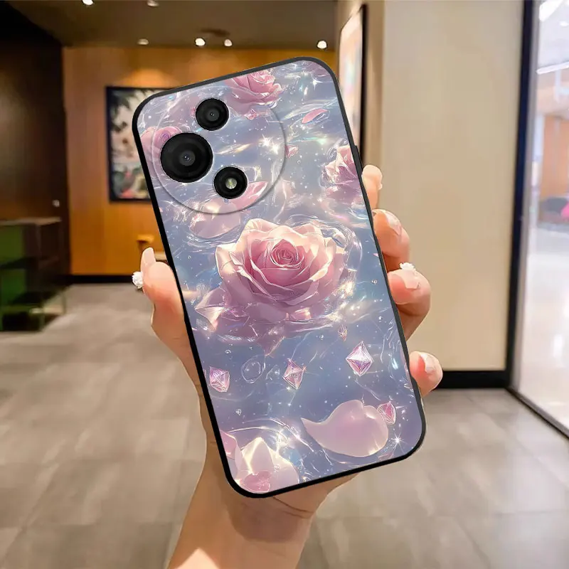 Luxury Silicone Soft Phone Case with Butterfly Marble Print Pattern