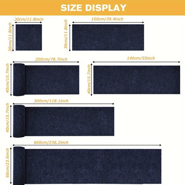 Trimmable Cat Scratching Mat Cat Scratcher Sofa Tape Scratching Post Self-adhesive Carpet Cats Scratch Board Cat Accessories 2